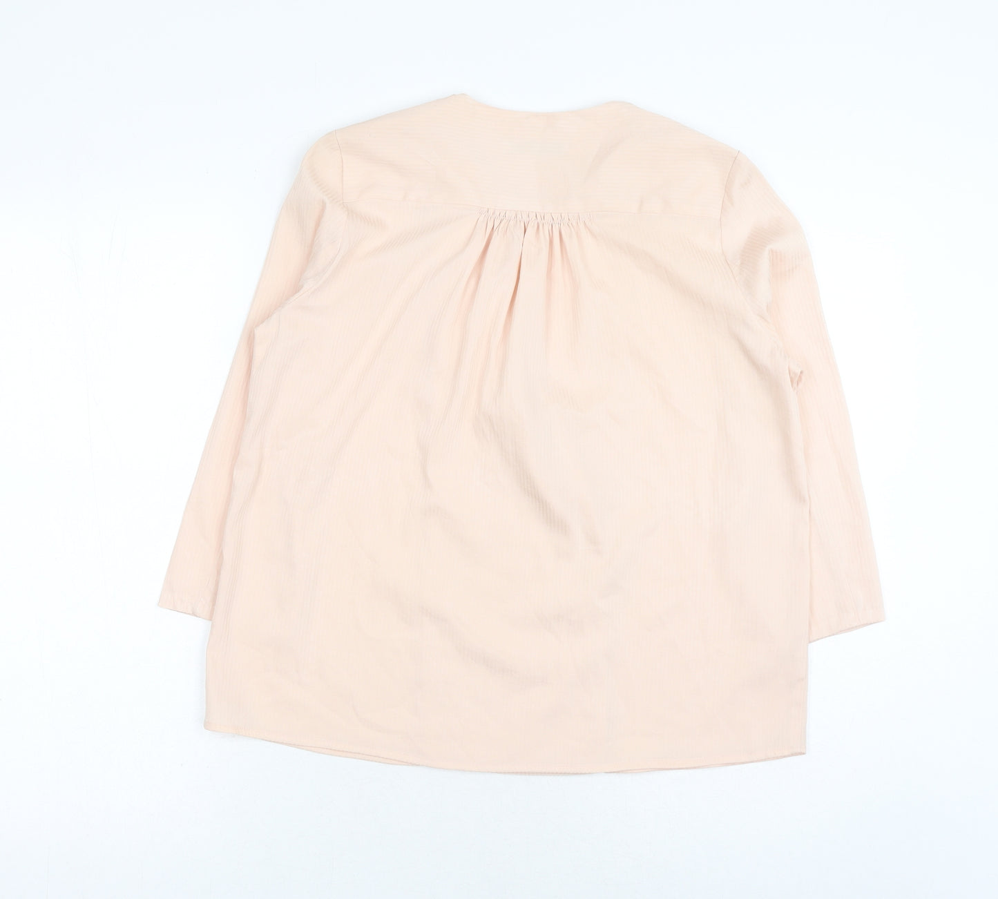 Oasis Womens Pink Polyester Basic Blouse Size XS V-Neck