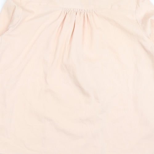 Oasis Womens Pink Polyester Basic Blouse Size XS V-Neck