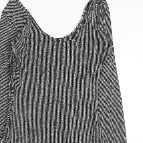 Mango Womens Black Polyester Shift Size M Scoop Neck Pullover