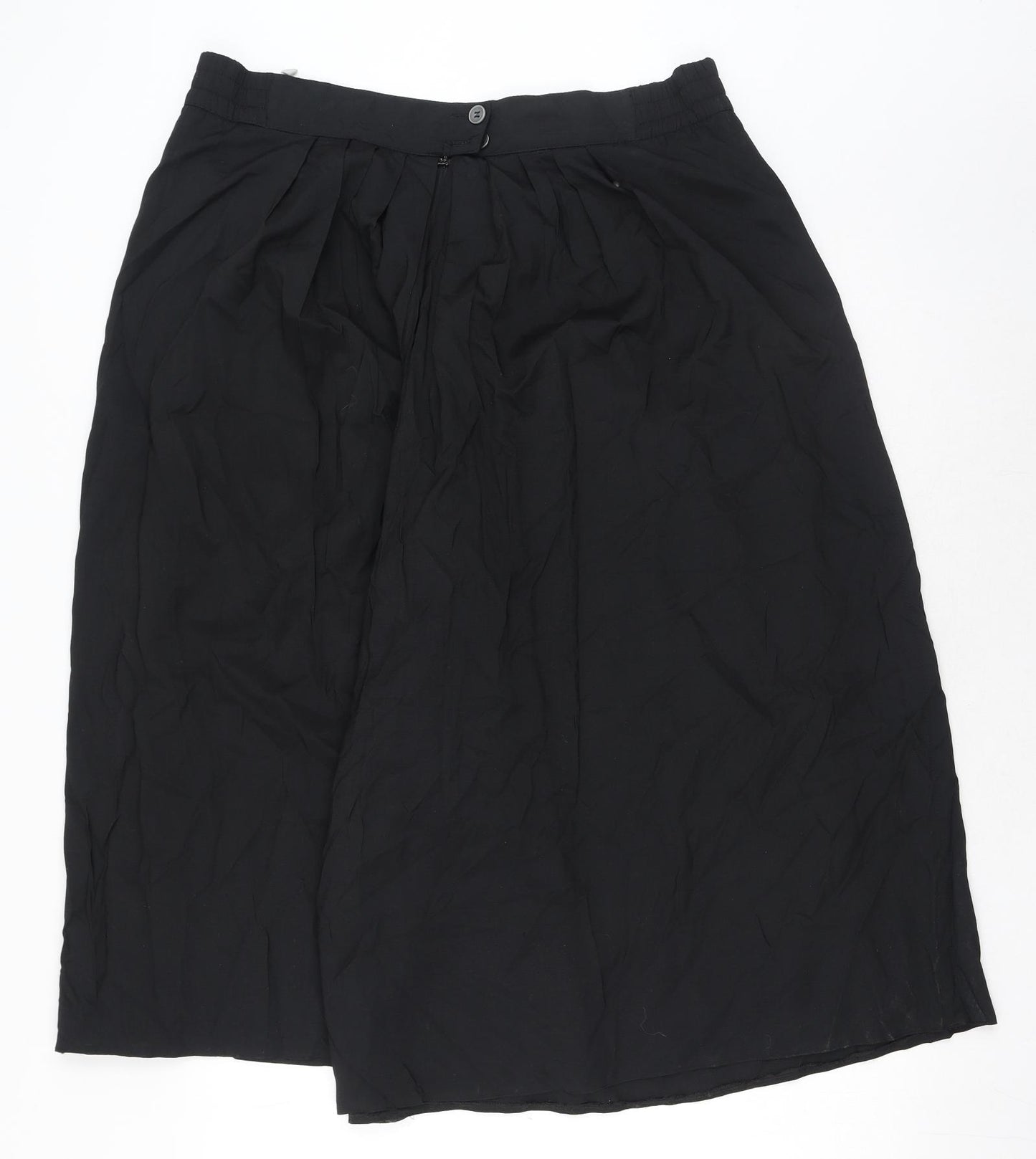 HMC Womens Black Polyester Trousers Size 18 Regular Zip