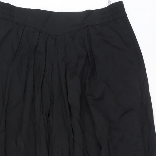 HMC Womens Black Polyester Trousers Size 18 Regular Zip