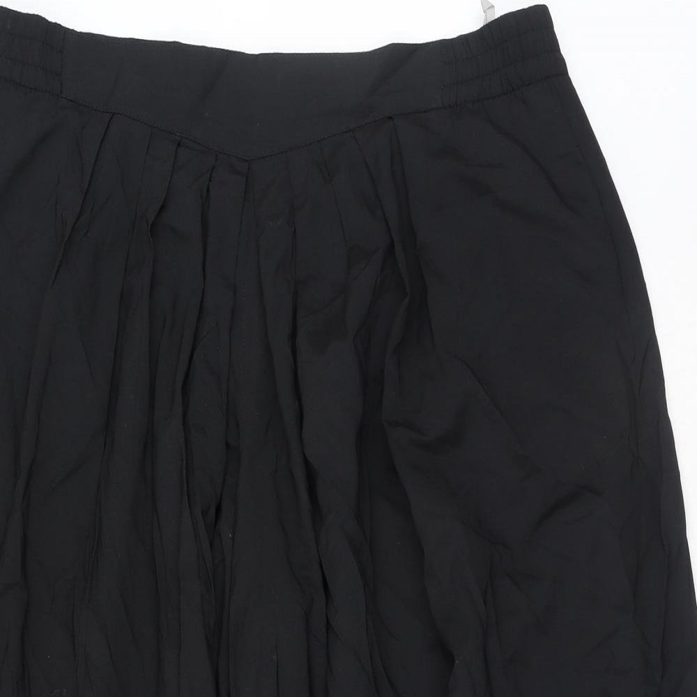 HMC Womens Black Polyester Trousers Size 18 Regular Zip