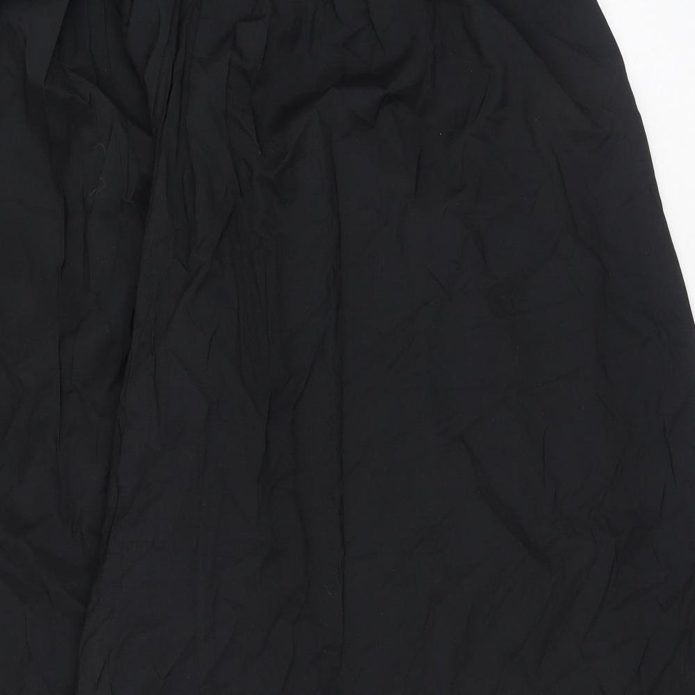 HMC Womens Black Polyester Trousers Size 18 Regular Zip