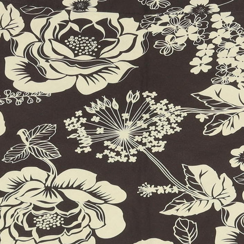 Old Navy Womens Brown Floral Cotton Flare Skirt Size 6 Zip