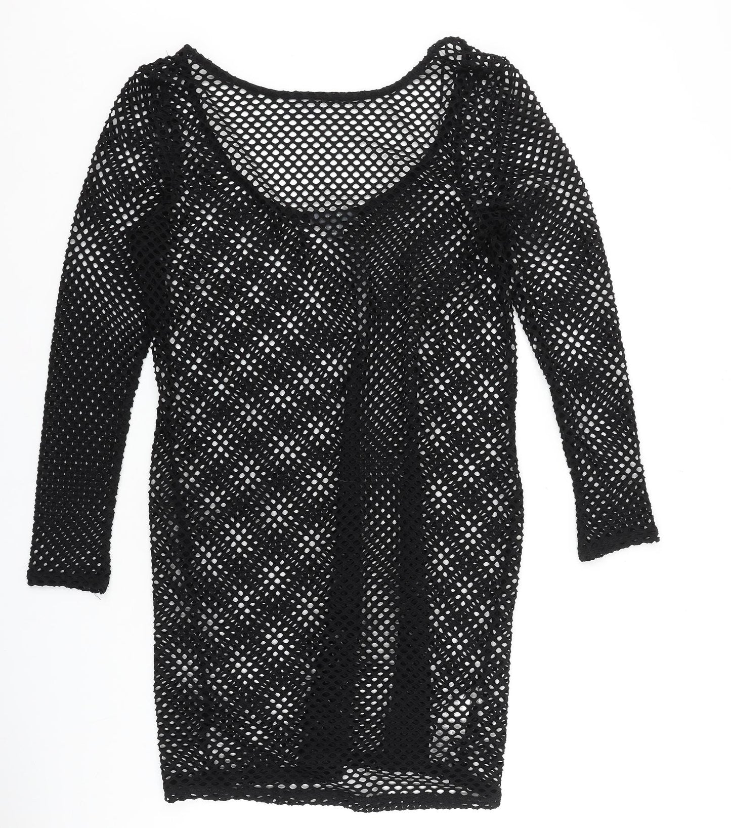Primark Womens Black Polyester Shift Size XL Round Neck Pullover - Sheer