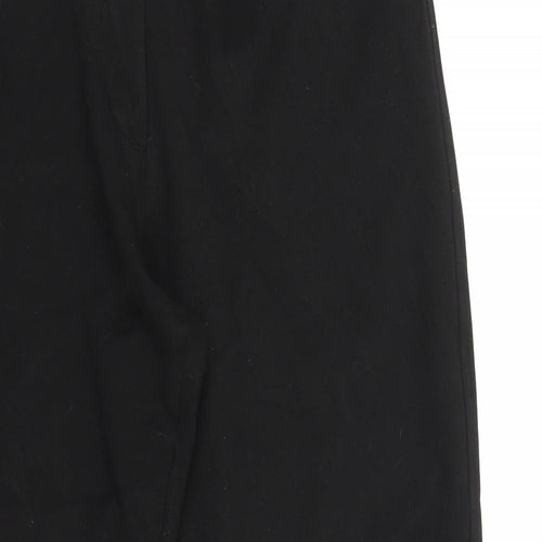 jaegar Womens Black Cotton Straight Jeans Size 12 L28 in Regular Button
