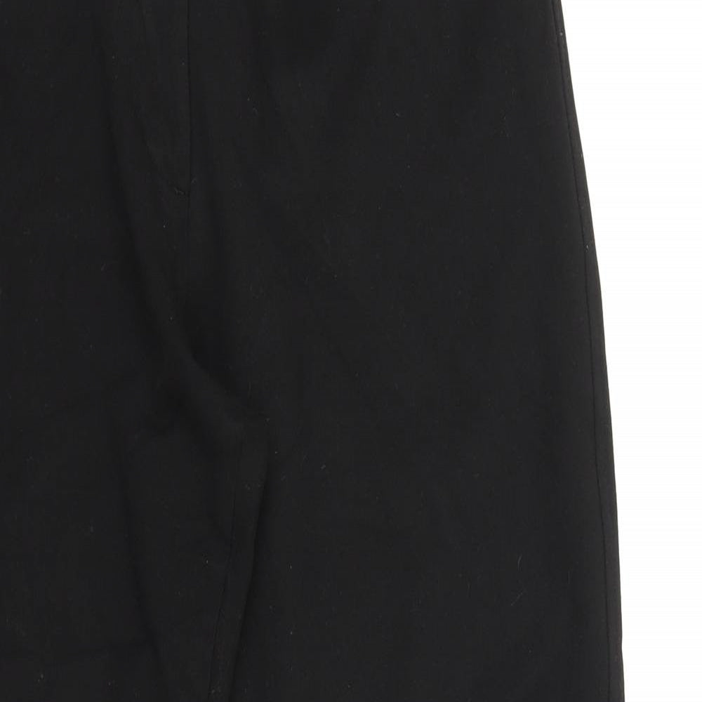 jaegar Womens Black Cotton Straight Jeans Size 12 L28 in Regular Button