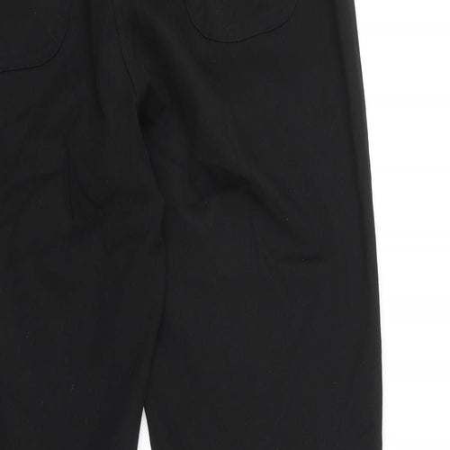 jaegar Womens Black Cotton Straight Jeans Size 12 L28 in Regular Button