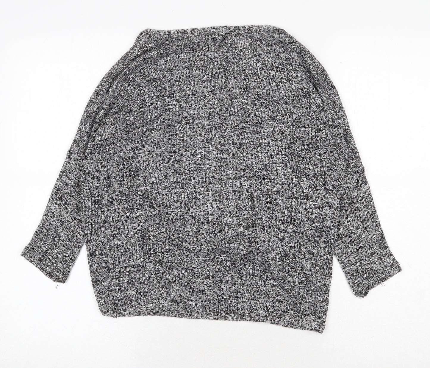 YD Girls Grey V-Neck Viscose Cardigan Jumper Size 8-9 Years