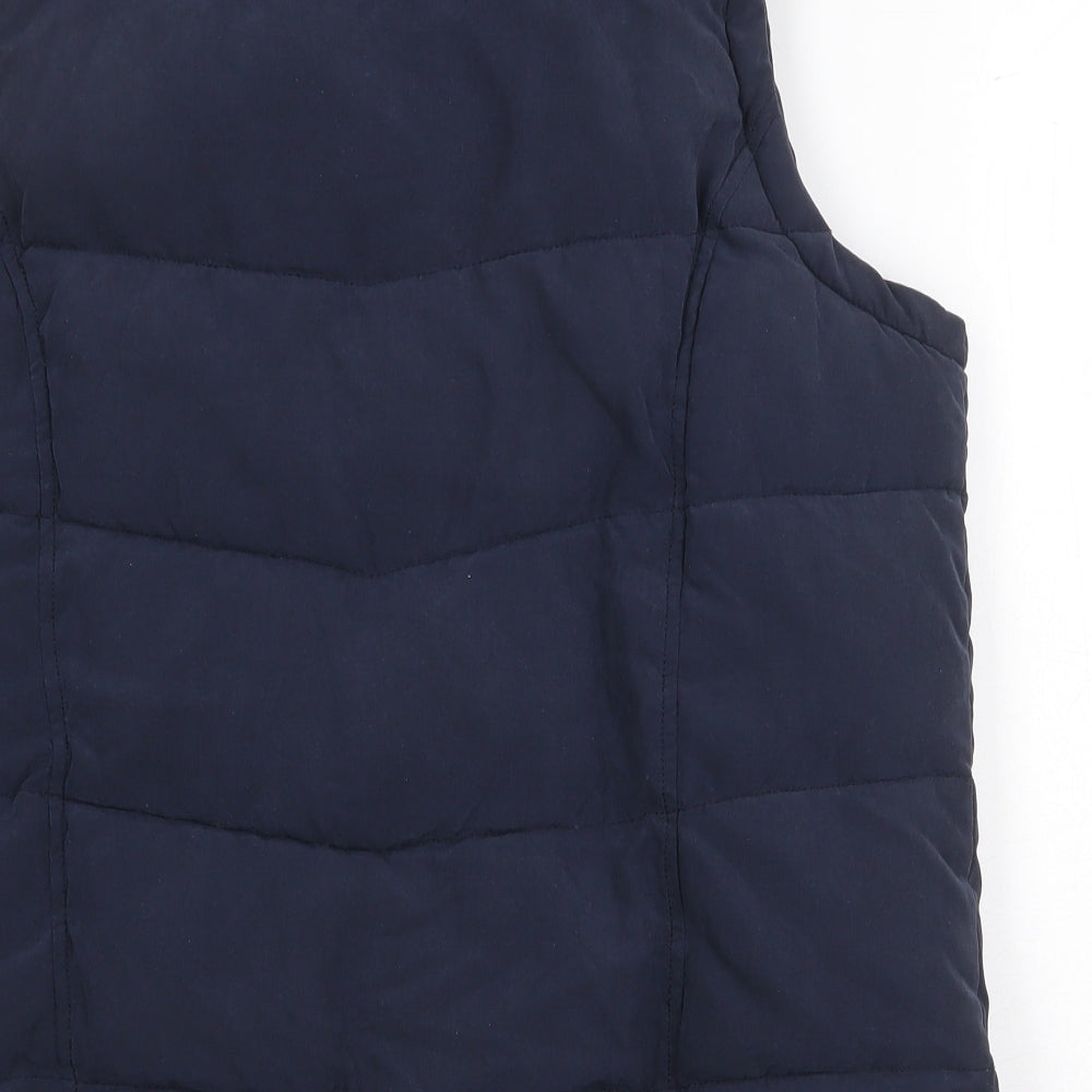 Joules Womens Blue Gilet Jacket Size 14 Zip