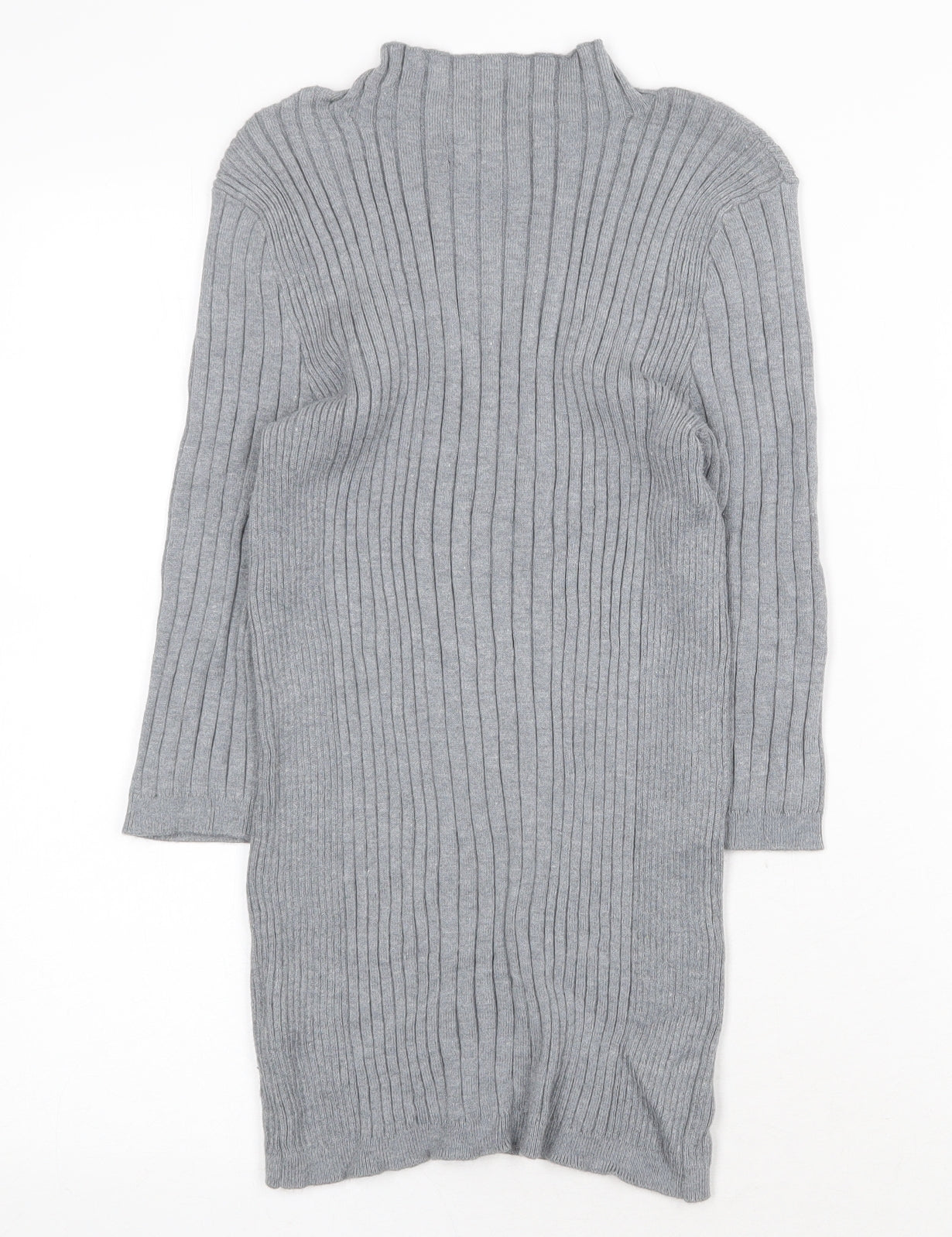 Atmosphere Womens Grey Mock Neck Viscose Pullover Jumper Size 12