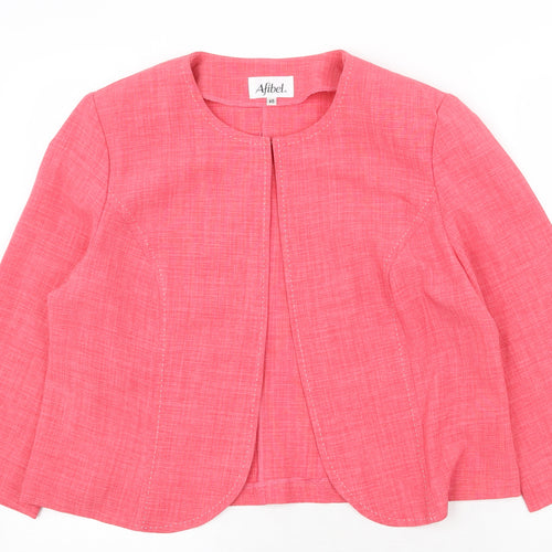 Afibel Womens Pink Jacket Poncho Size 18 Hook & Eye