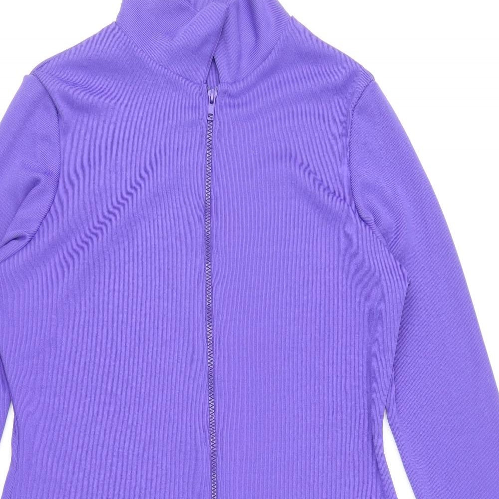 As You Womens Purple Polyester Tank Dress Size 18 High Neck Zip