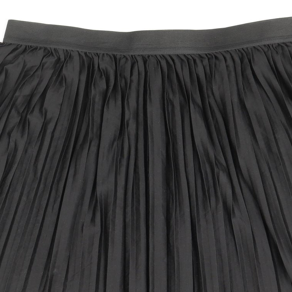 Jacqueline De Yong Womens Black Polyester Pleated Skirt Size L