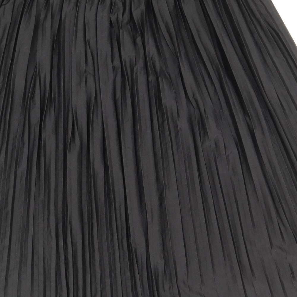 Jacqueline De Yong Womens Black Polyester Pleated Skirt Size L