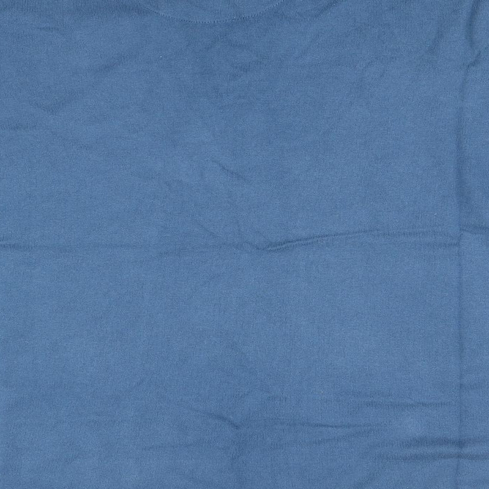 NEXT Mens Blue Collared Cotton Pullover Jumper Size 2XL
