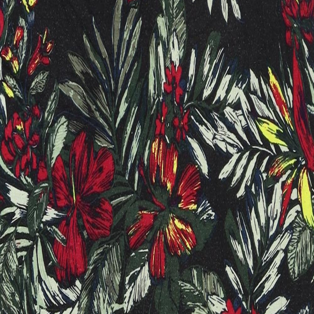 Peacocks Womens Multicoloured Floral Viscose Shift Size 18 Round Neck Pullover