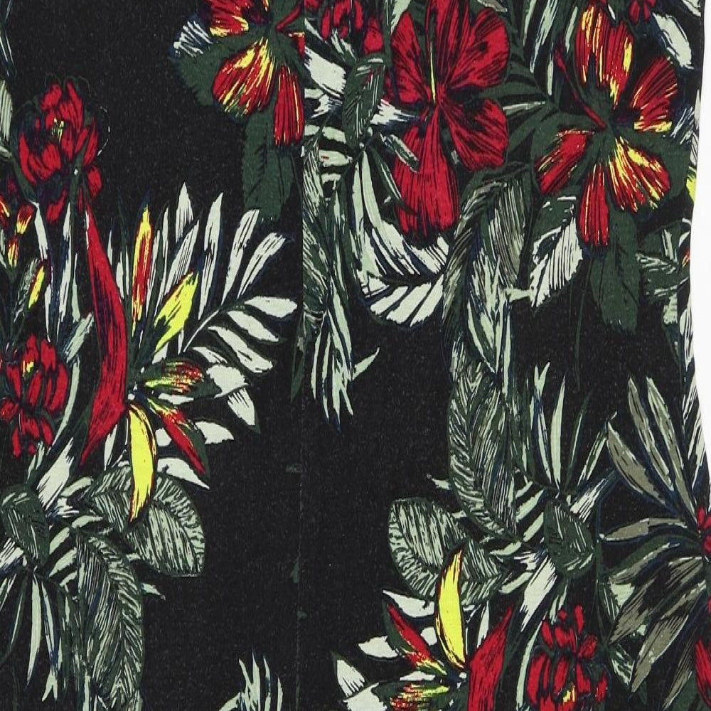 Peacocks Womens Multicoloured Floral Viscose Shift Size 18 Round Neck Pullover