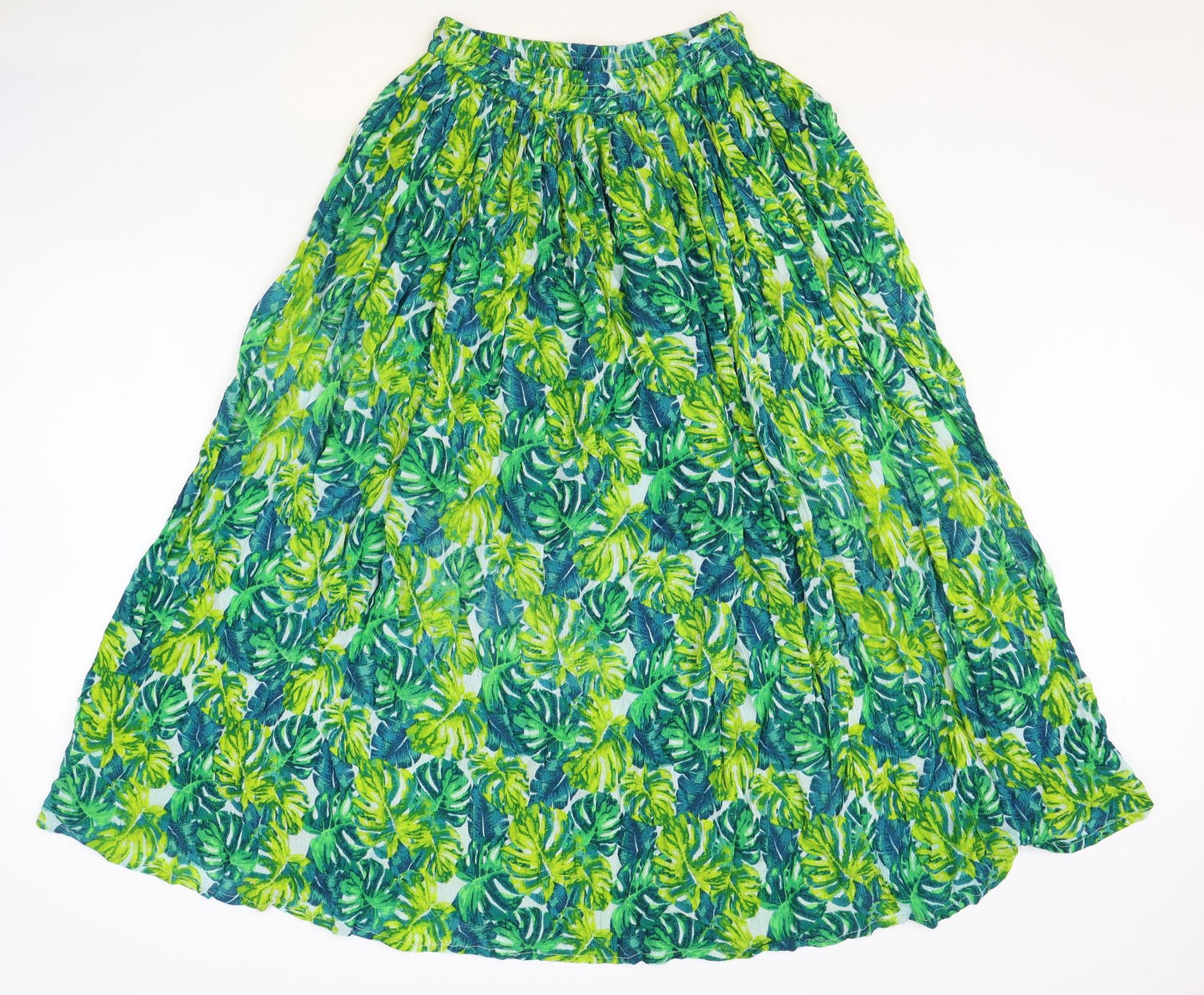 QED London Womens Multicoloured Floral Viscose Peasant Skirt Size S Tie