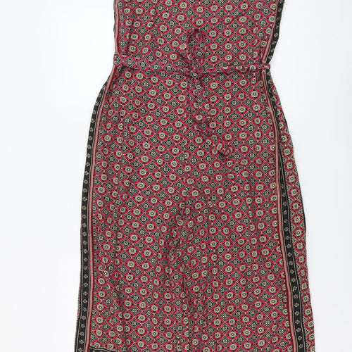 NEXT Womens Purple Geometric Viscose Jumpsuit One-Piece Size 3XS Pullover