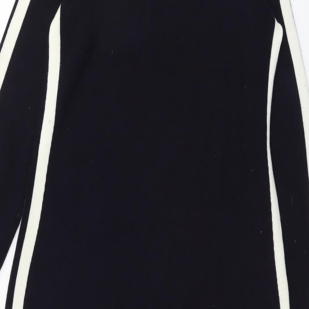 Vince Camuto Womens Blue Acrylic Shift Size XS Round Neck Pullover