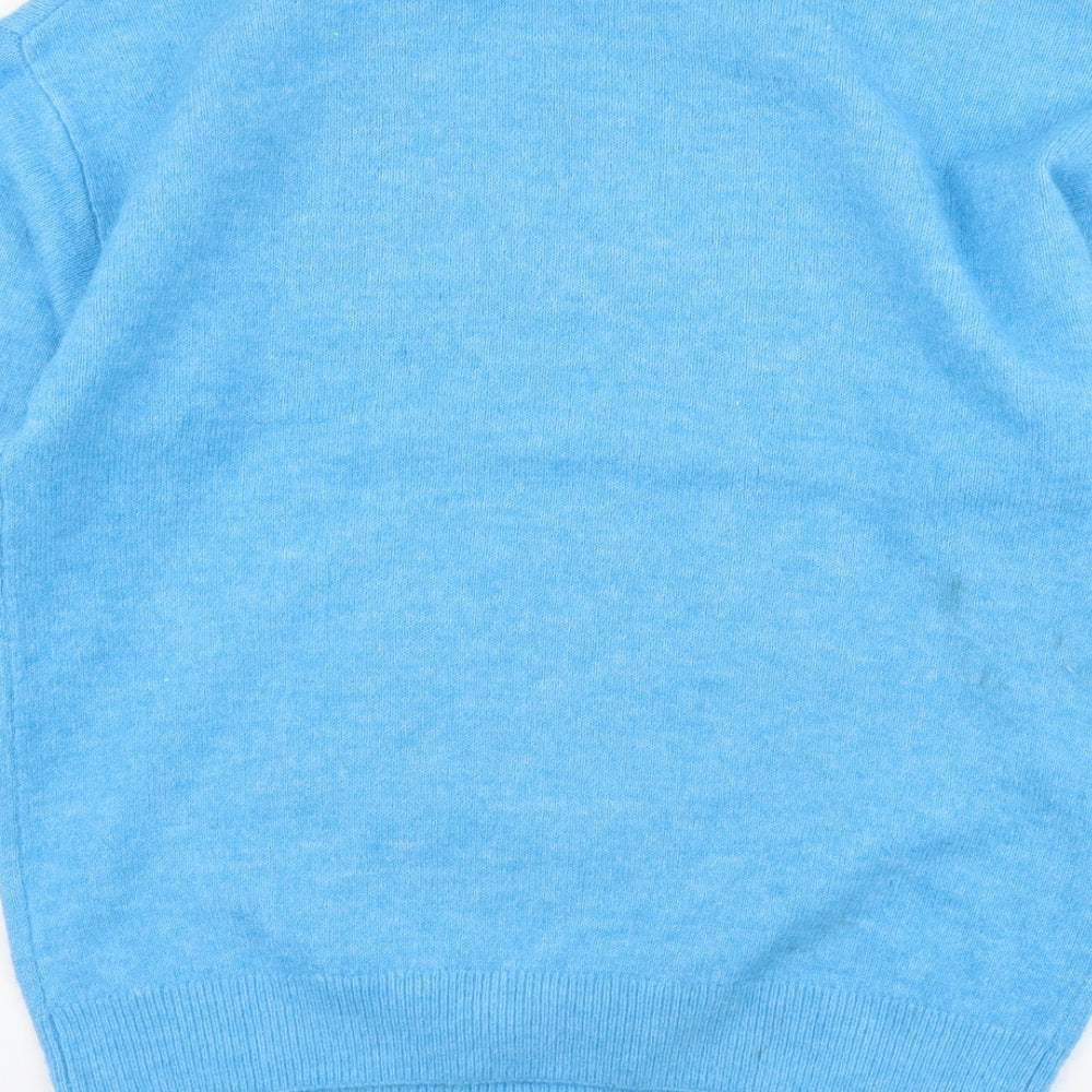 Disney Womens Blue Scoop Neck Polyester Pullover Jumper Size M - Stitch