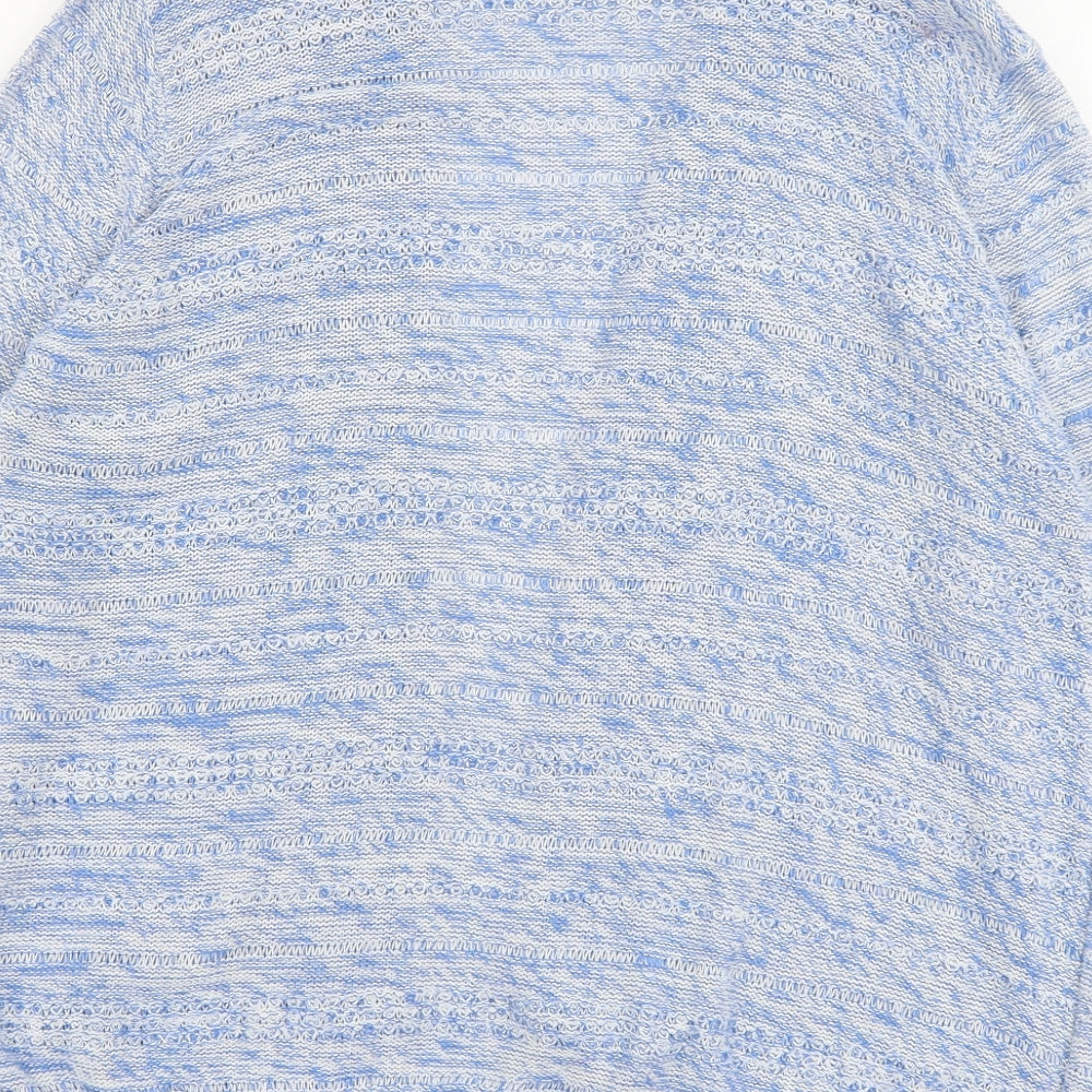 Profile Womens Blue V-Neck Cotton Cardigan Jumper Size 18