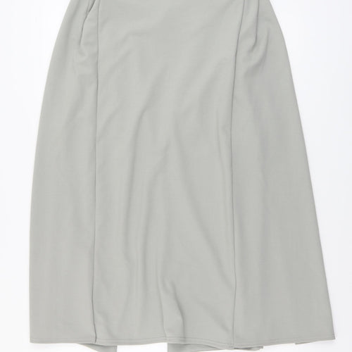 Boohoo Womens Grey Jacket Poncho Size 8 Hook & Eye