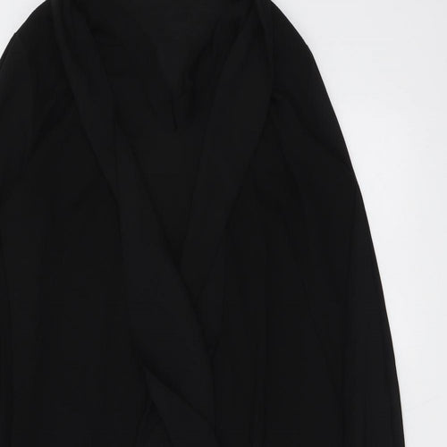 NEXT Womens Black Polyester Shirt Dress Size 8 Collared Pullover