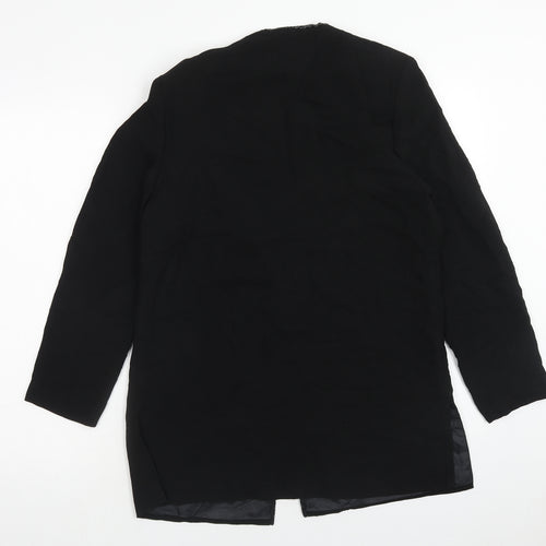 Gina Bacconi Womens Black Jacket Size 12 Hook & Eye
