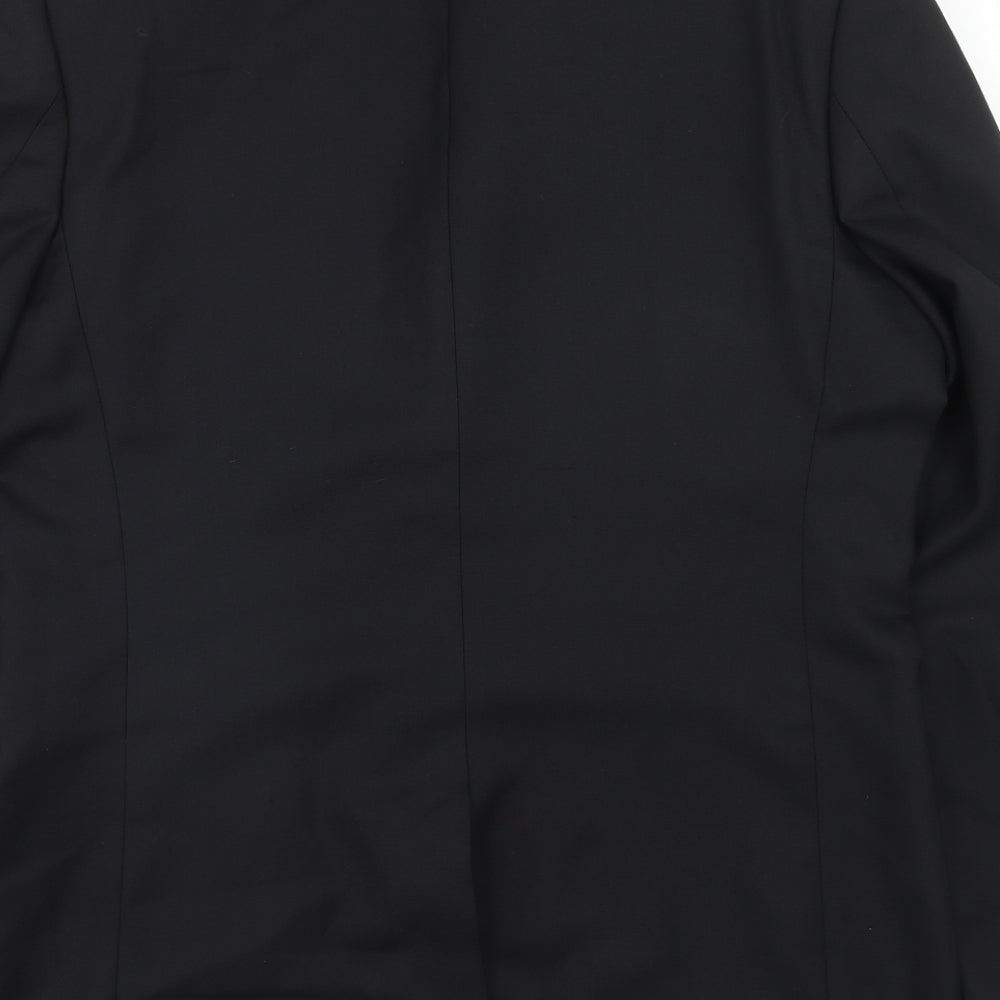 Jasper Conran Mens Black Wool Jacket Blazer Size 42
