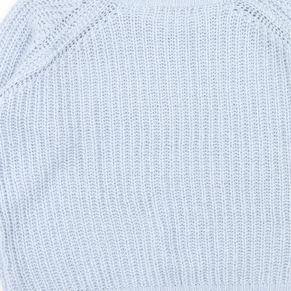Atmosphere Womens Blue Round Neck Acrylic Pullover Jumper Size 12
