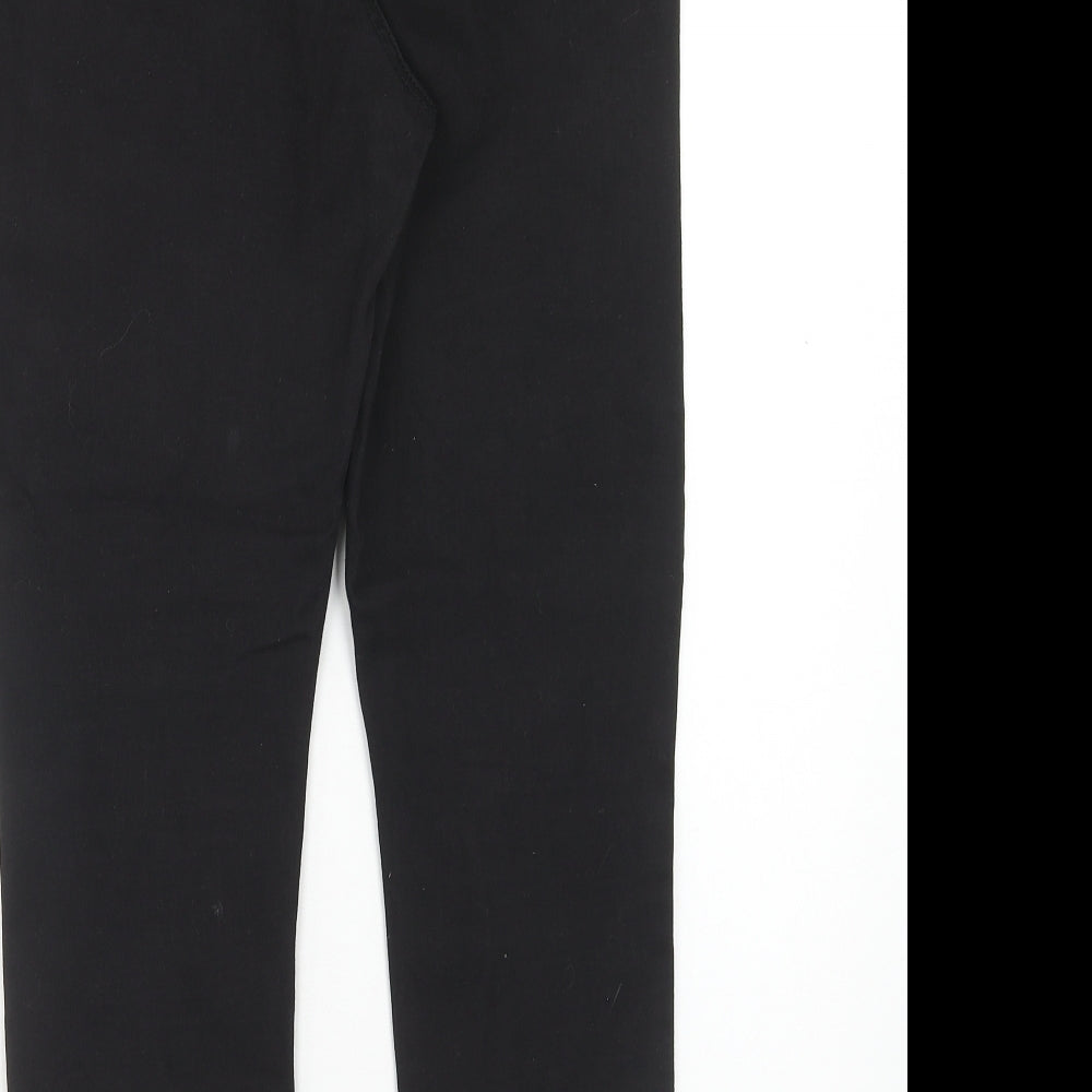 Denim & Co. Womens Black Cotton Jegging Jeans Size 16 Regular Zip