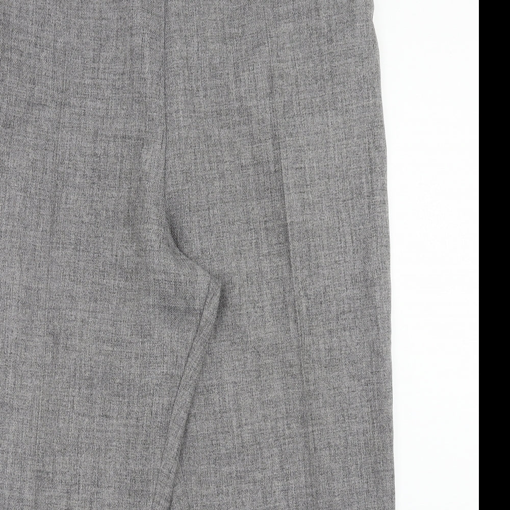 Marks and Spencer Womens Grey Polyester Trousers Size 22 Regular