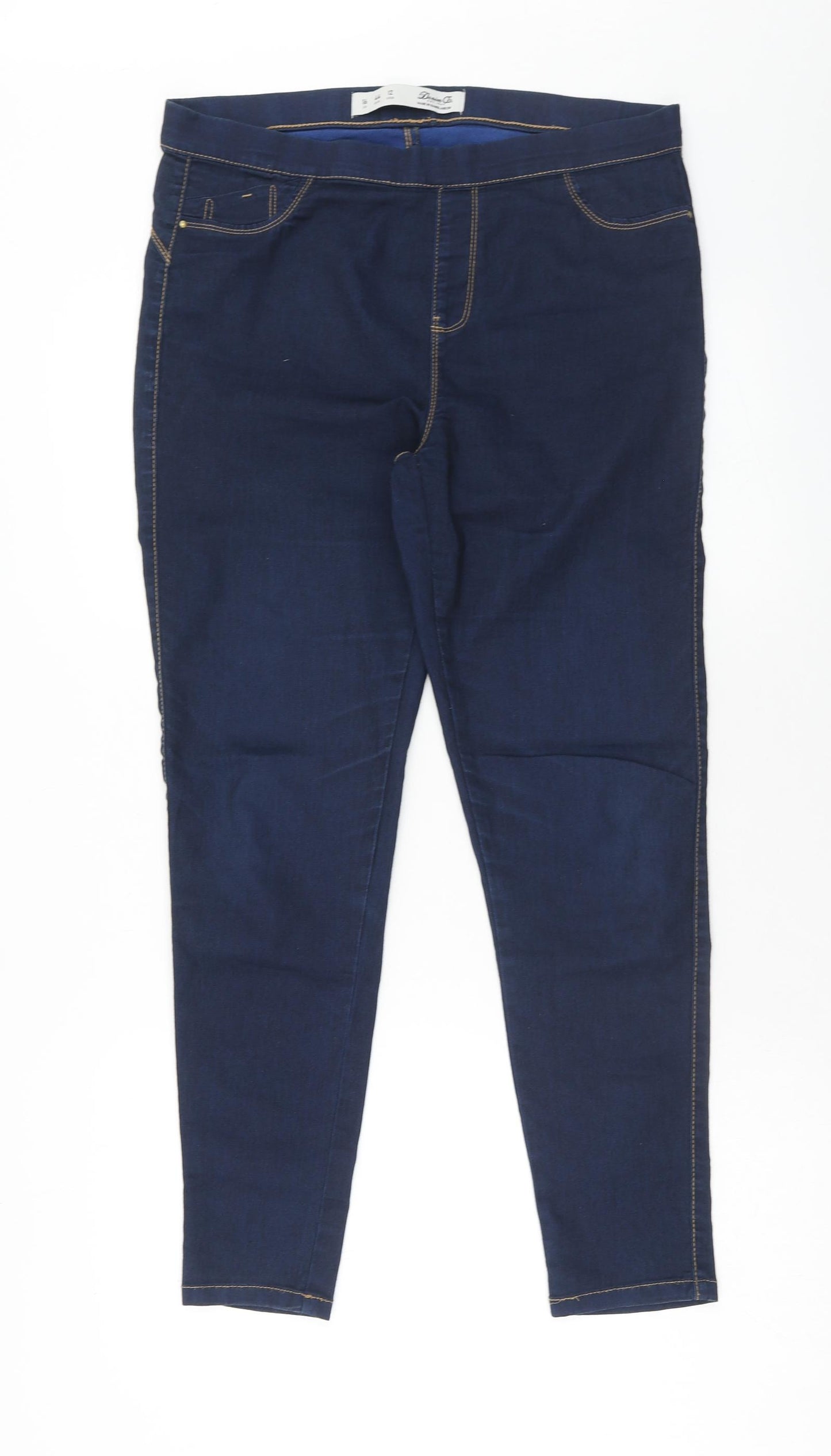 Denim & Co. Womens Blue Cotton Jegging Jeans Size 16 Regular