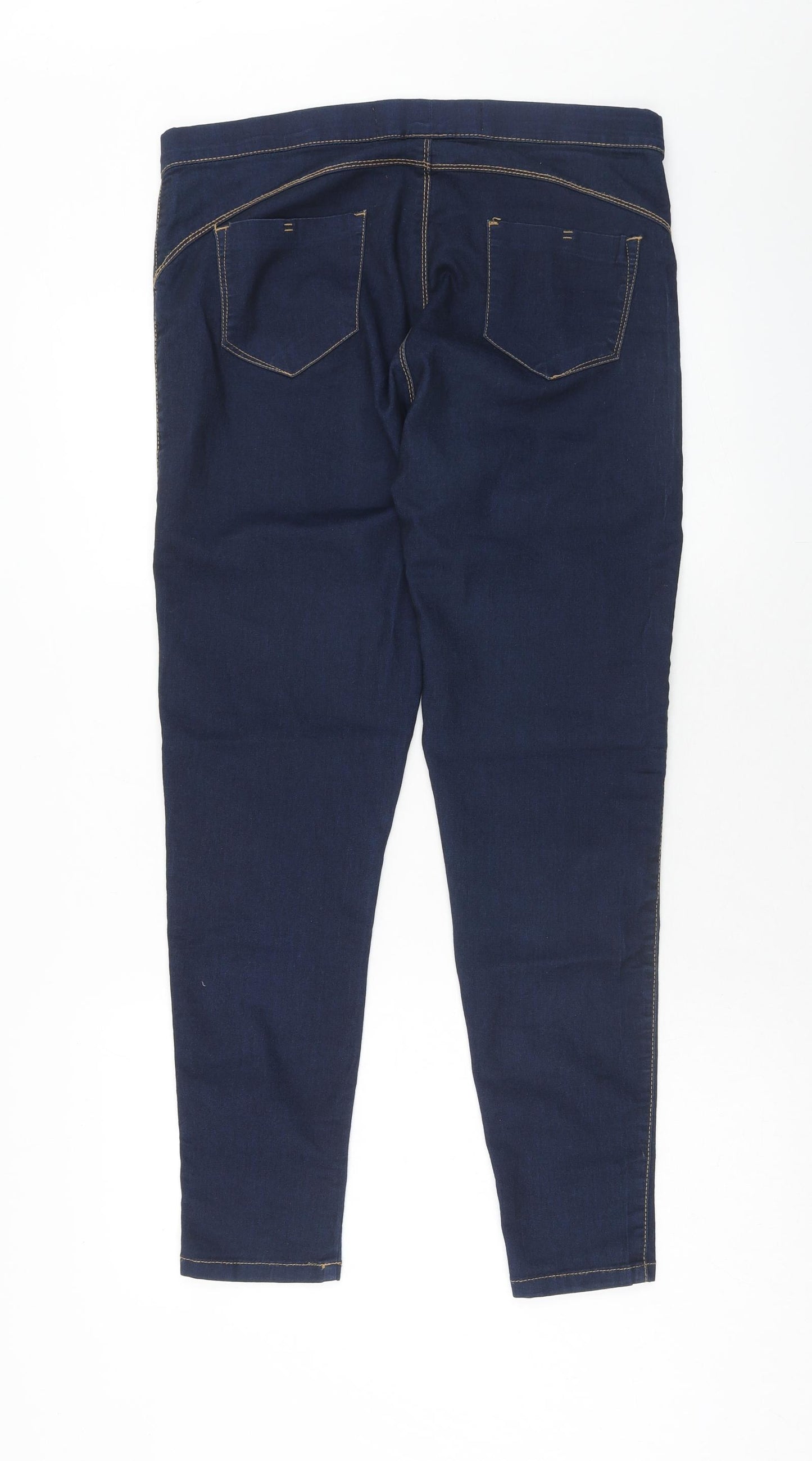 Denim & Co. Womens Blue Cotton Jegging Jeans Size 16 Regular