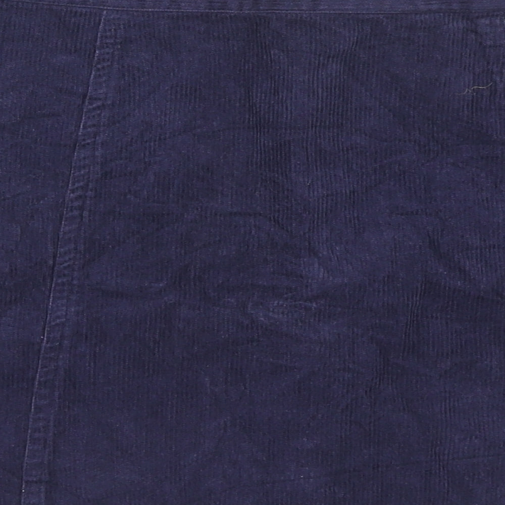 Cooperative Womens Purple Cotton Mini Skirt Size M Button