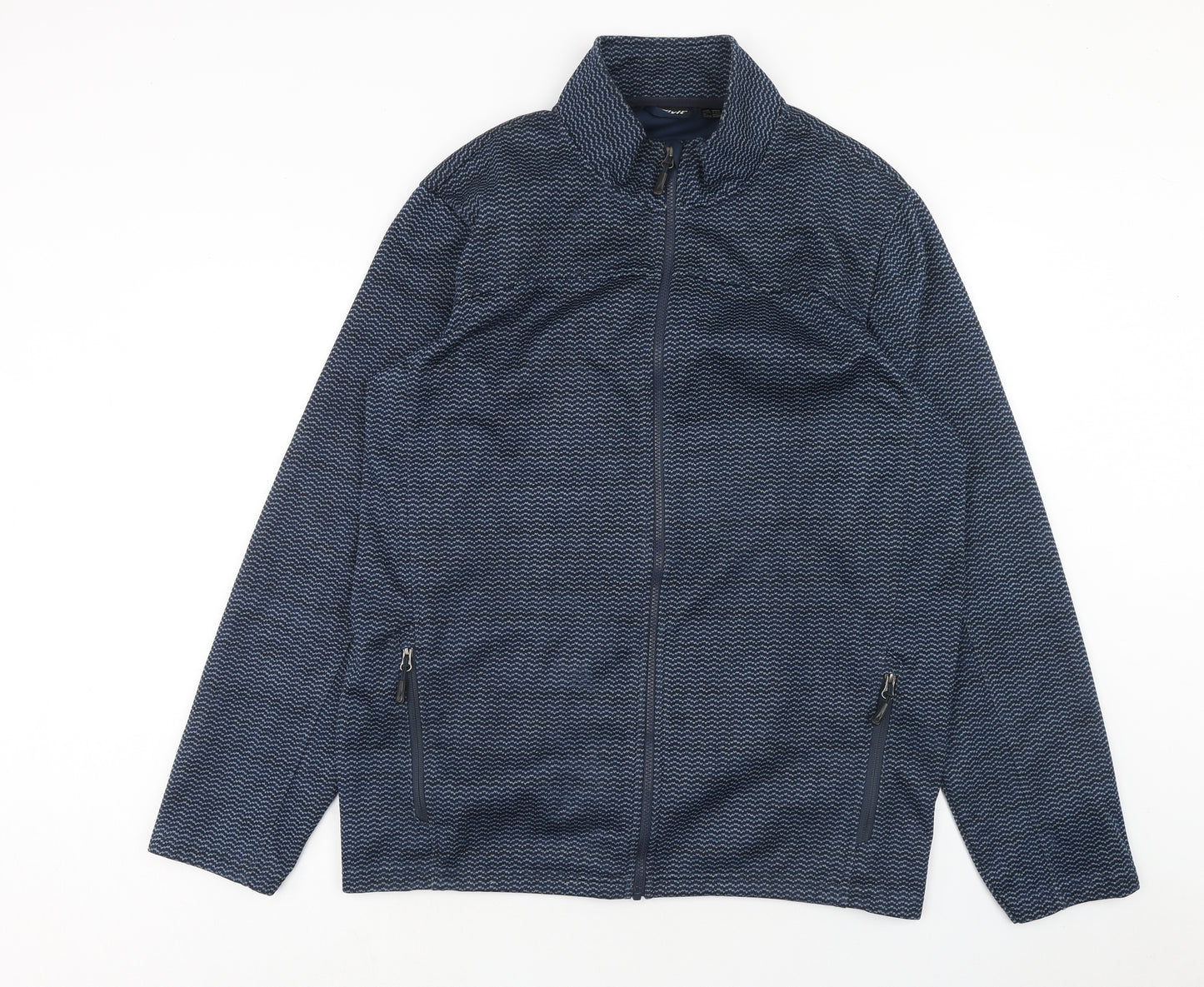 Crivit Mens Blue Geometric Jacket Size XL Zip