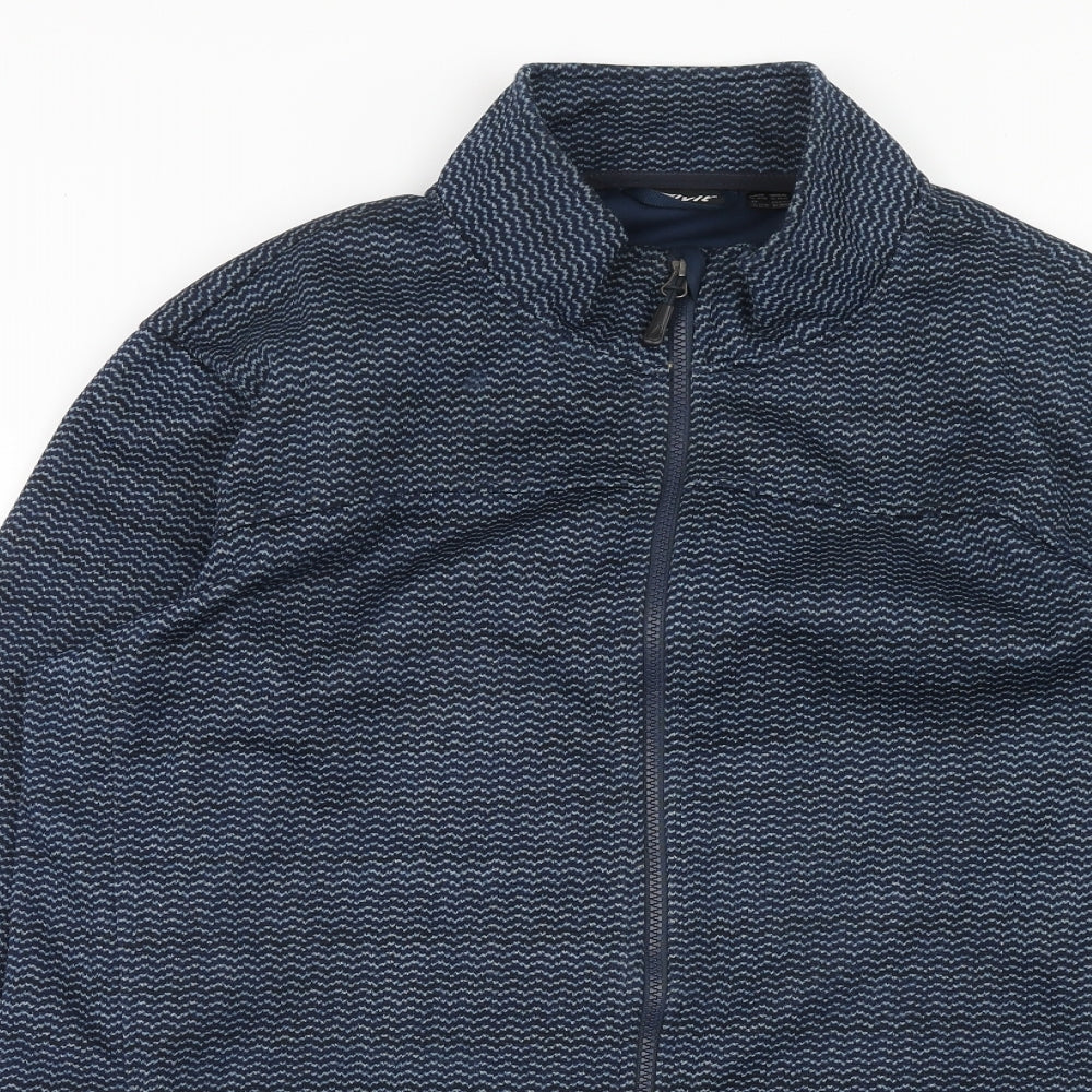 Crivit Mens Blue Geometric Jacket Size XL Zip