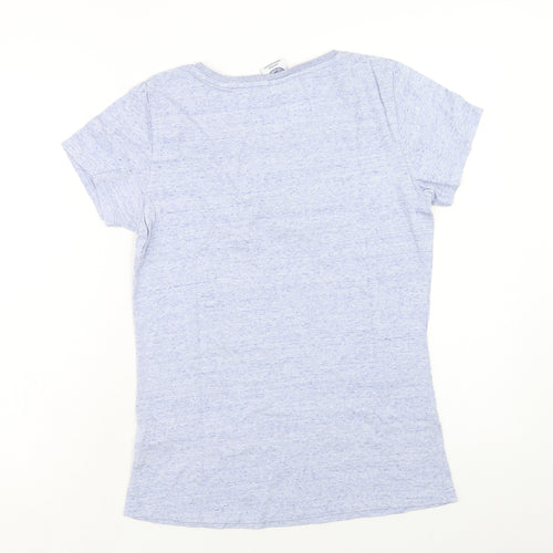 Stanley Stella Womens Blue Cotton Basic T-Shirt Size M Scoop Neck - Leicester City Football Club