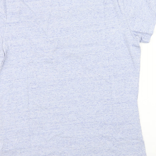 Stanley Stella Womens Blue Cotton Basic T-Shirt Size M Scoop Neck - Leicester City Football Club