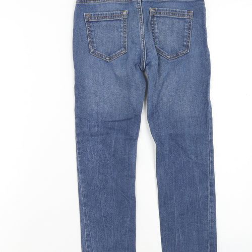 TU Girls Blue Cotton Skinny Jeans Size 9 Months Regular Zip