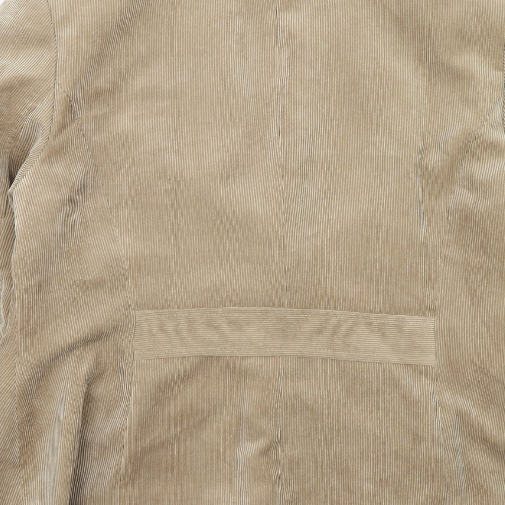 Bonmarche Womens Brown Jacket Blazer Size 14 Button