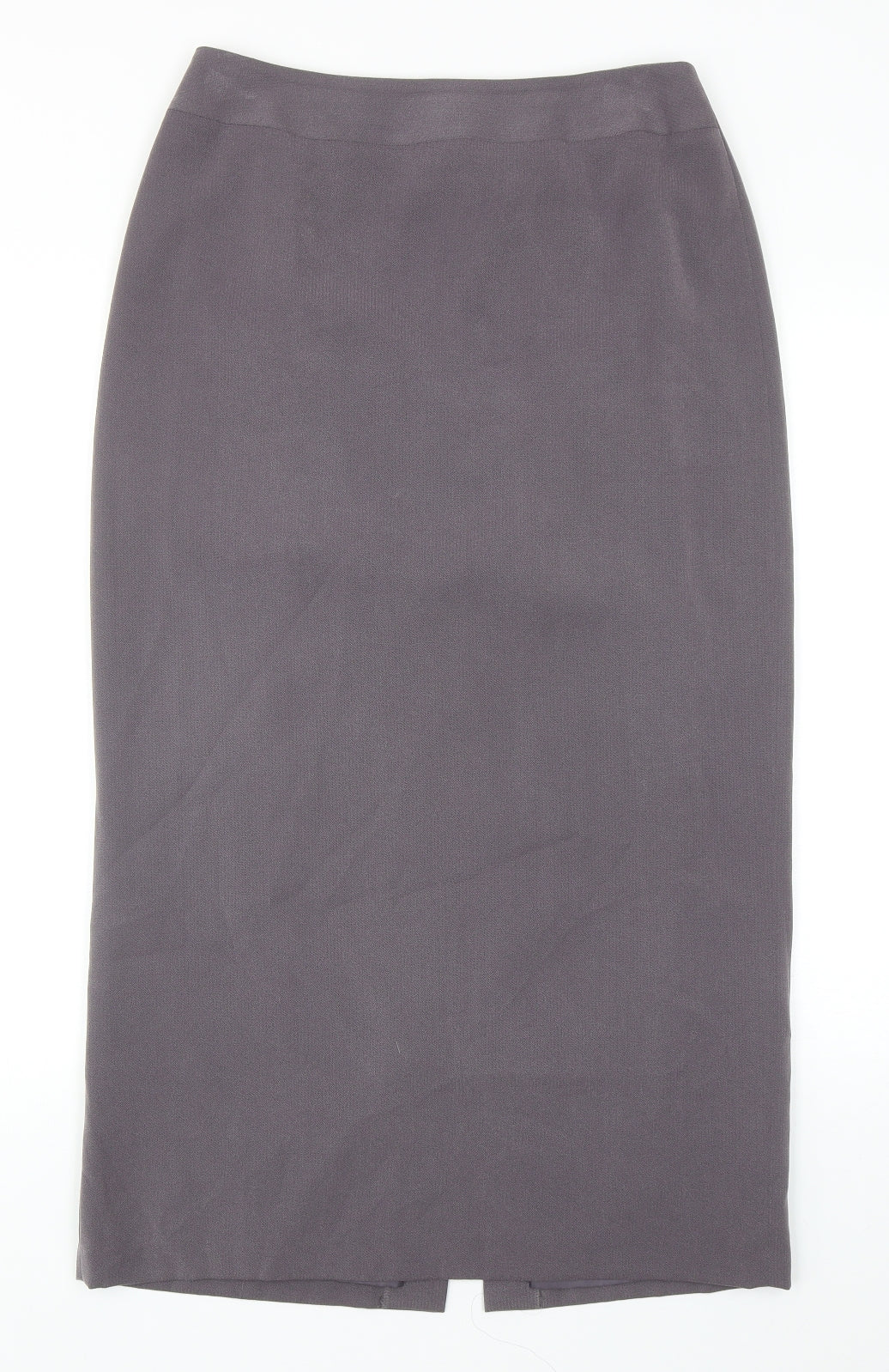 NEXT Womens Grey Polyester Straight & Pencil Skirt Size 14 Zip