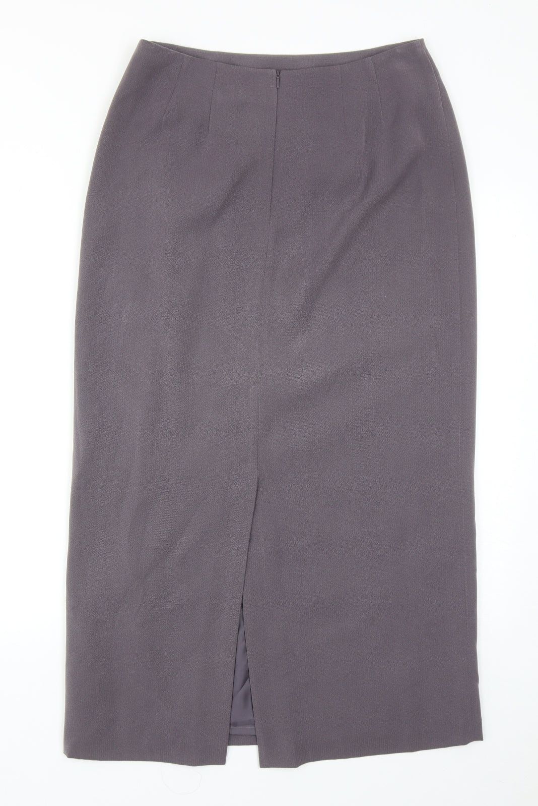 NEXT Womens Grey Polyester Straight & Pencil Skirt Size 14 Zip