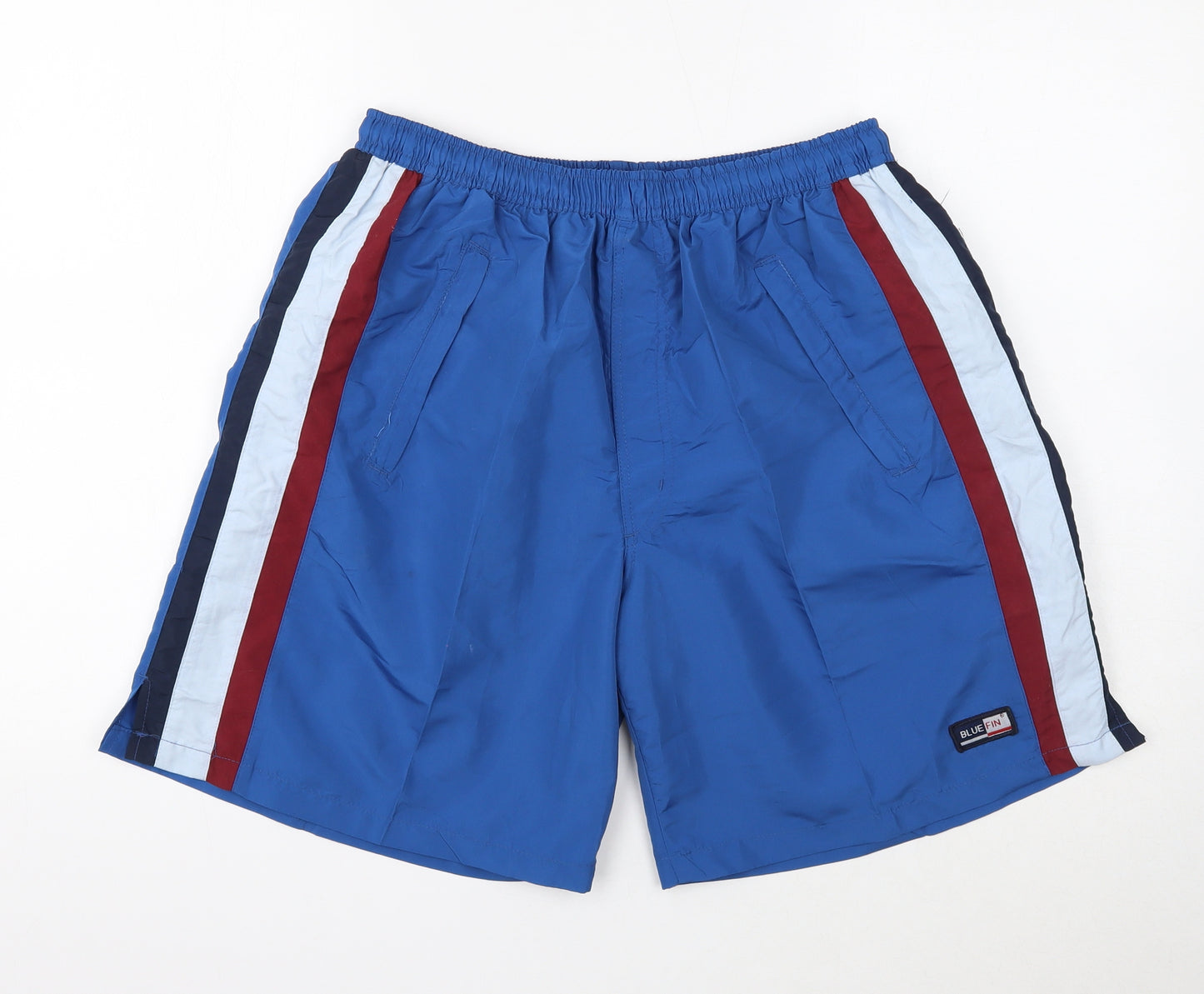 Blue Fin Mens Blue Polyester Sweat Shorts Size XL Regular Drawstring