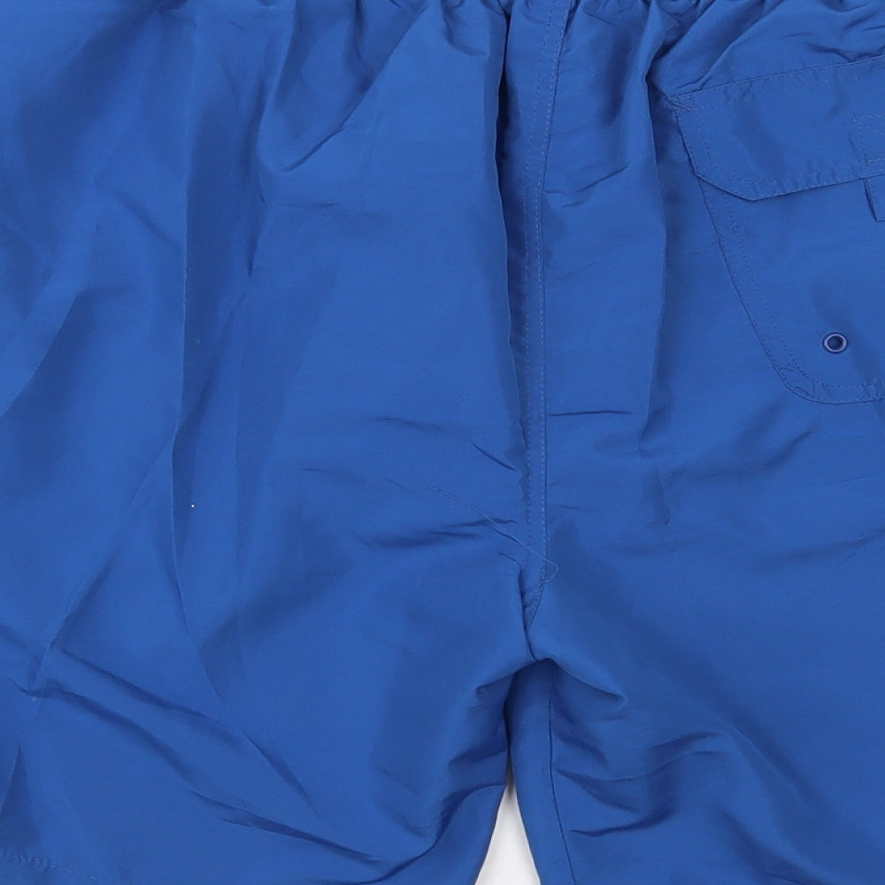 Blue Fin Mens Blue Polyester Sweat Shorts Size XL Regular Drawstring
