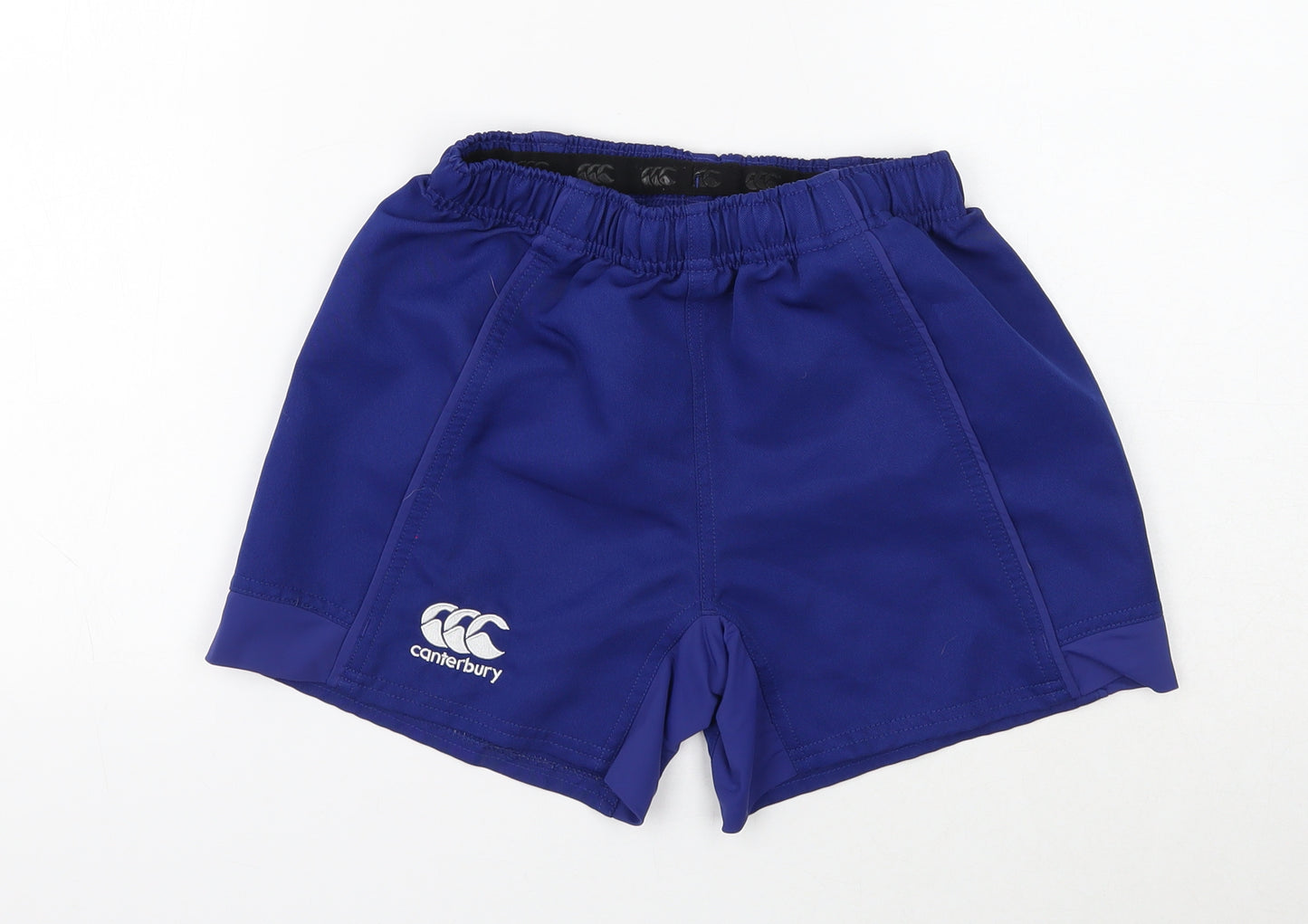 Canterbury Boys Blue Polyester Sweat Shorts Size 12 Years Regular Drawstring
