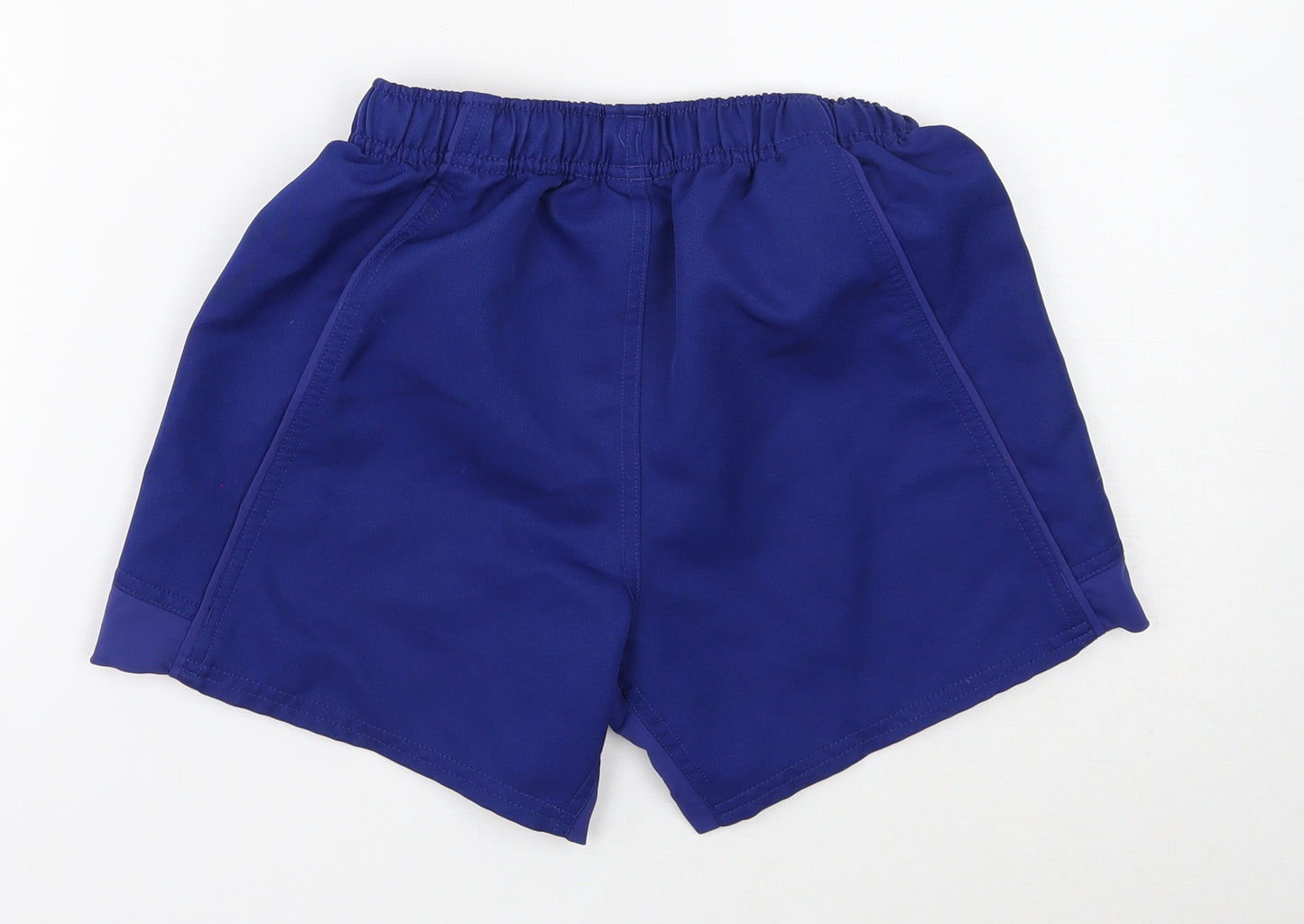 Canterbury Boys Blue Polyester Sweat Shorts Size 12 Years Regular Drawstring