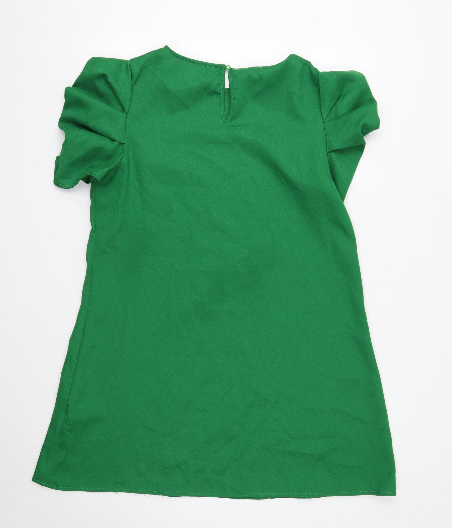 SheIn Womens Green Polyester Shift Size L Scoop Neck Pullover